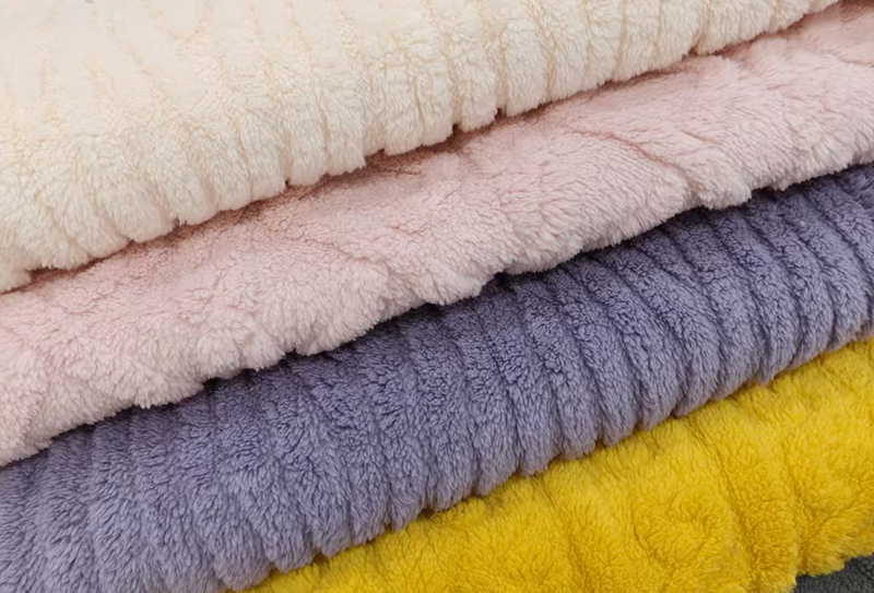 280gsm 185cm Dobbeltsidet tredimensionelt jacquard blødt bomuldsfløjlsstof