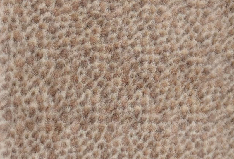 160 mm bredde europæisk mink print leopard print imiteret mink stof 160 mm bredde europæisk mink print leopard print imiteret mink stof