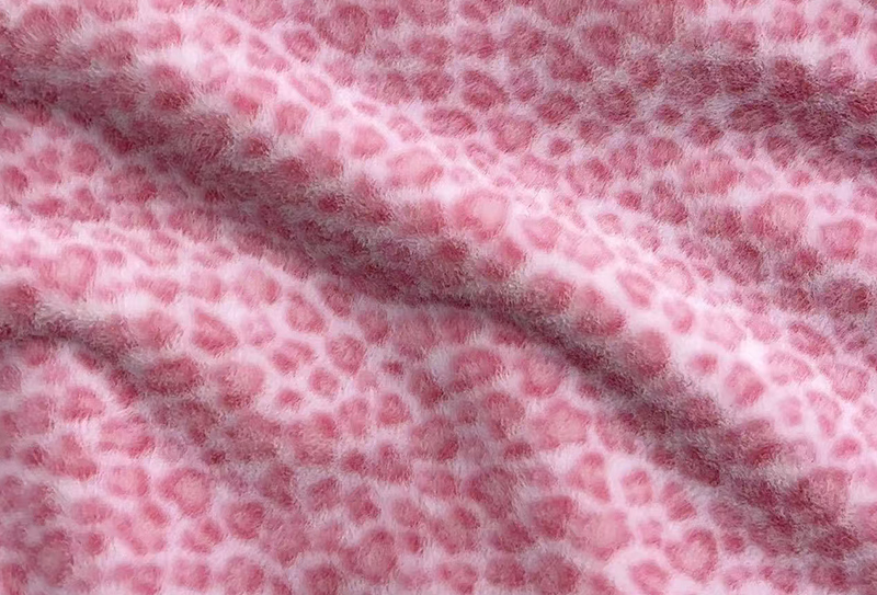160 mm bredde europæisk mink print leopard print imiteret mink stof 160 mm bredde europæisk mink print leopard print imiteret mink stof