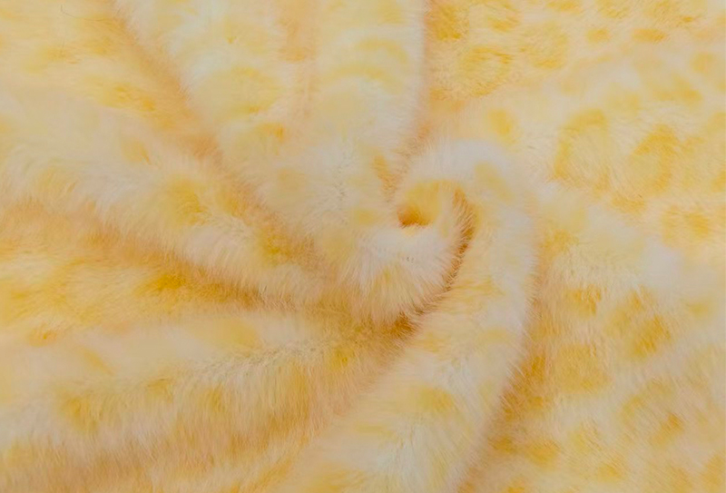 160 mm bredde europæisk mink print leopard print imiteret mink stof 160 mm bredde europæisk mink print leopard print imiteret mink stof