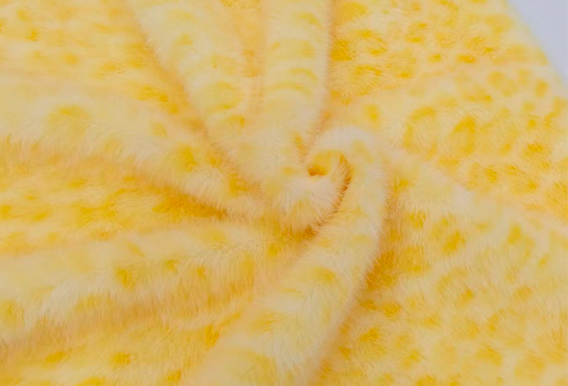 160 mm bredde europæisk mink print leopard print imiteret mink stof 160 mm bredde europæisk mink print leopard print imiteret mink stof